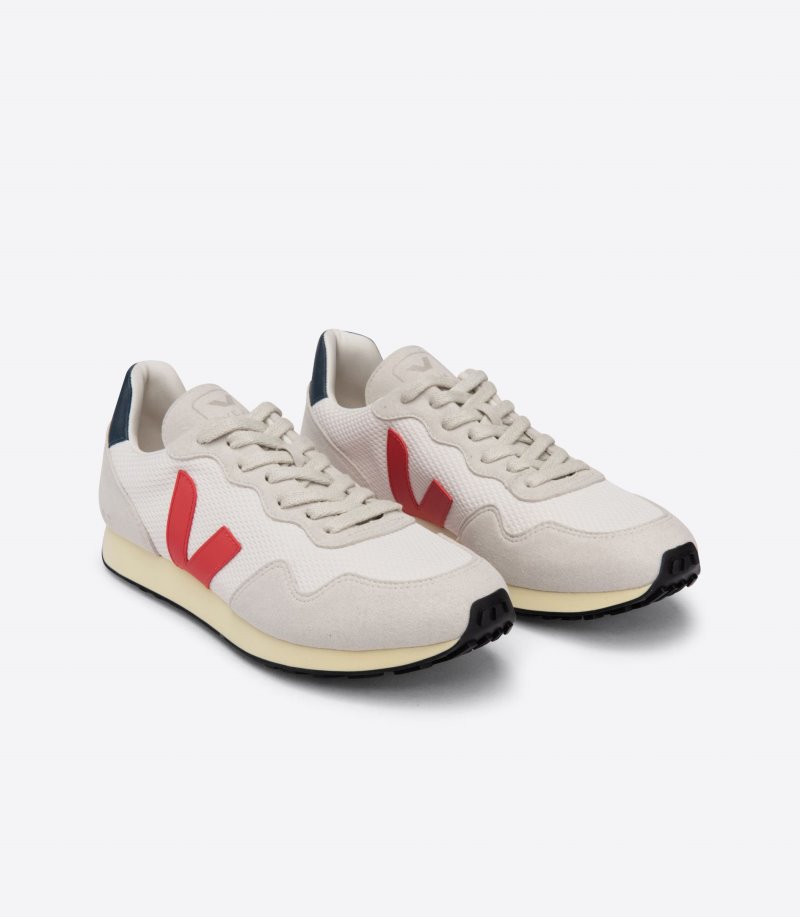 Beige / Red Veja Sdu REC Alveomesh Men's Sneakers | IE-777317