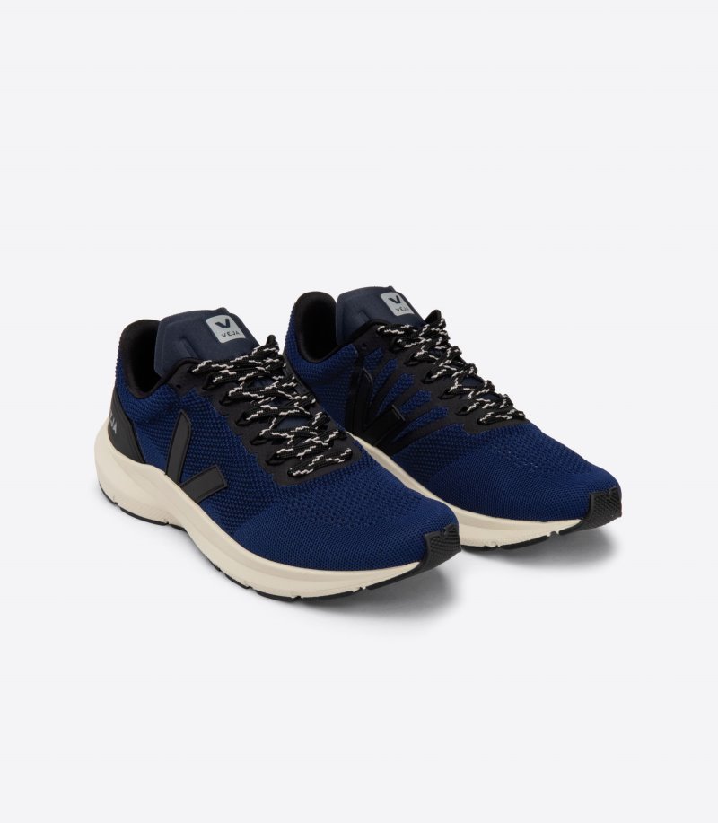 Black / Dark Blue Veja Marlin Lt V-knit Women's Sneakers | IE-460605