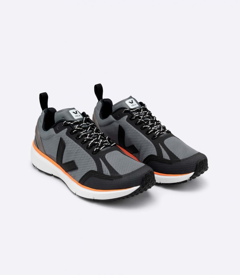 Black / Dark Grey / Orange Veja Condor 2 Alveomesh Women's Sneakers | IE-389186