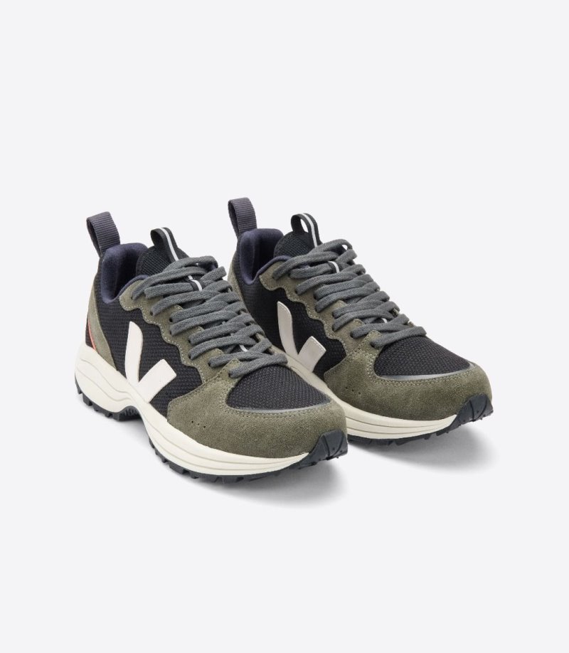 Black / Olive / White Veja Venturi B-Mesh Men's Sneakers | IE-282313