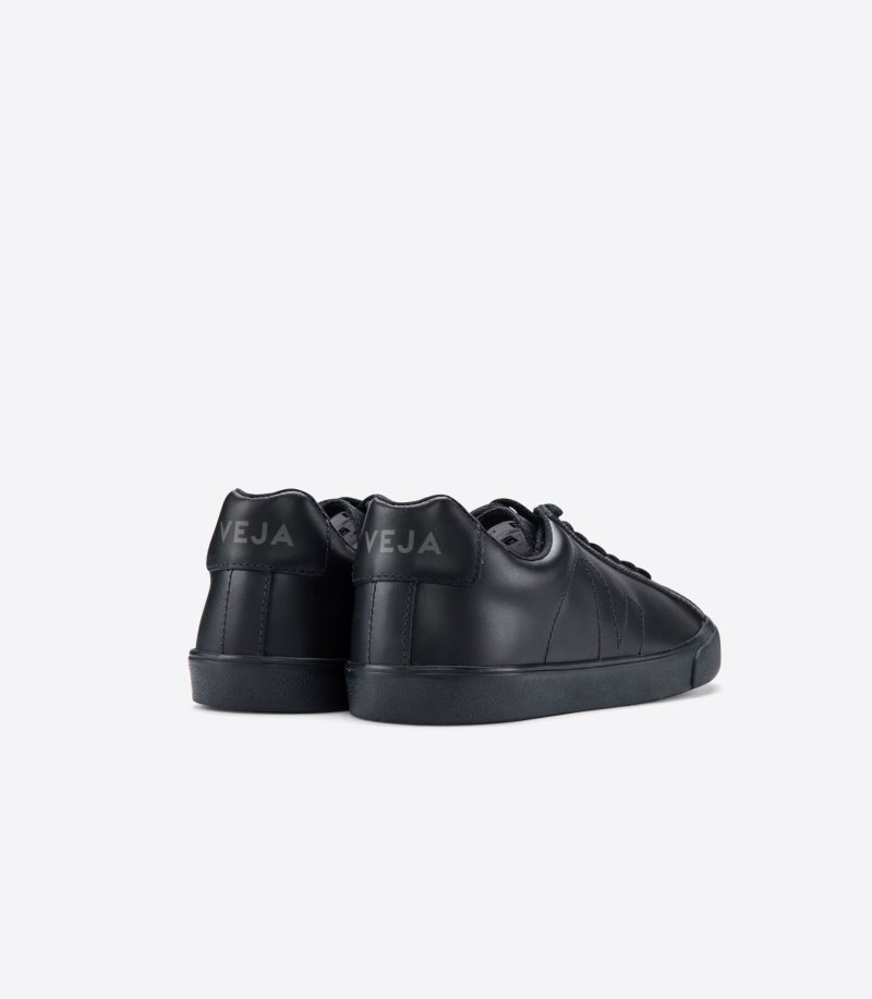 Black Veja Esplar Leather Women's Sneakers | IE-845331