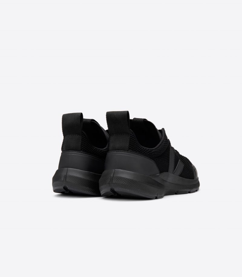 Black Veja V-knit Performance Runner V-knit Veja X Rick Owens Men's Sneakers | IE-648178