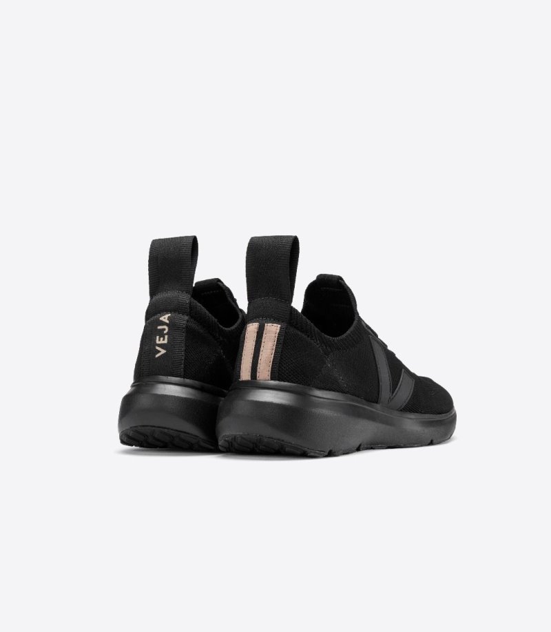 Black Veja V-knit Rick Owens Runner Style 2 V-knit Veja X Rick Owens Men's Sneakers | IE-719632