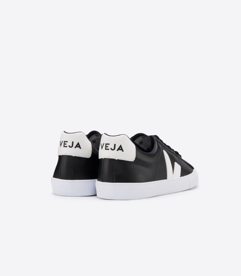 Black / White Veja Esplar Vstore Esplar Leather Women's Sneakers | IE-543971