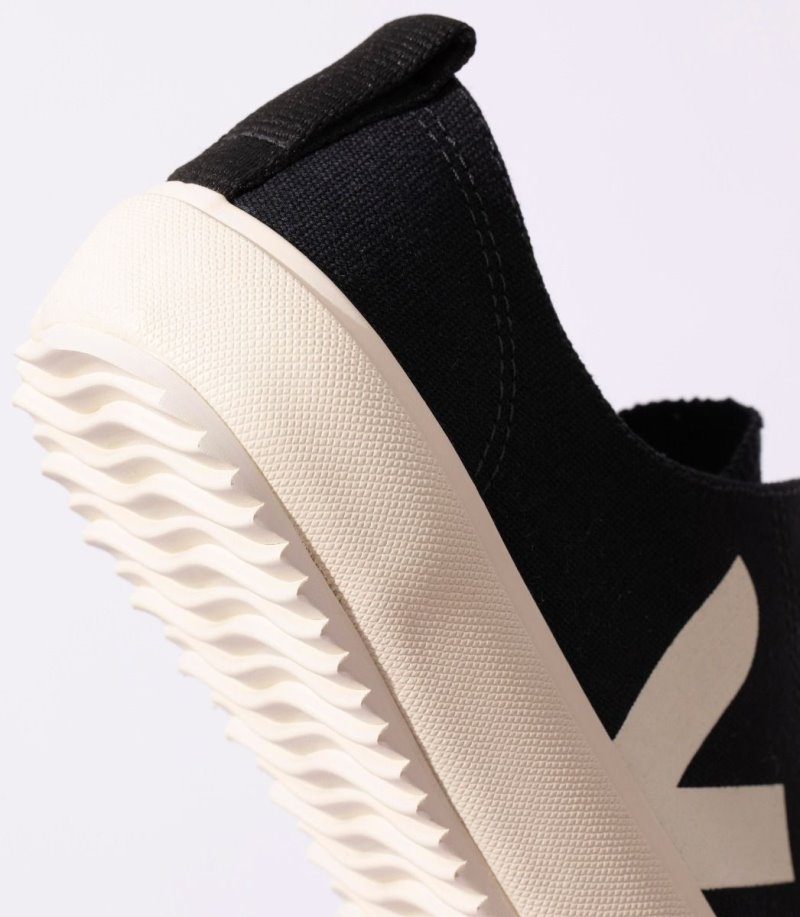 Black / White Veja Nova Men's Sneakers | IE-035962