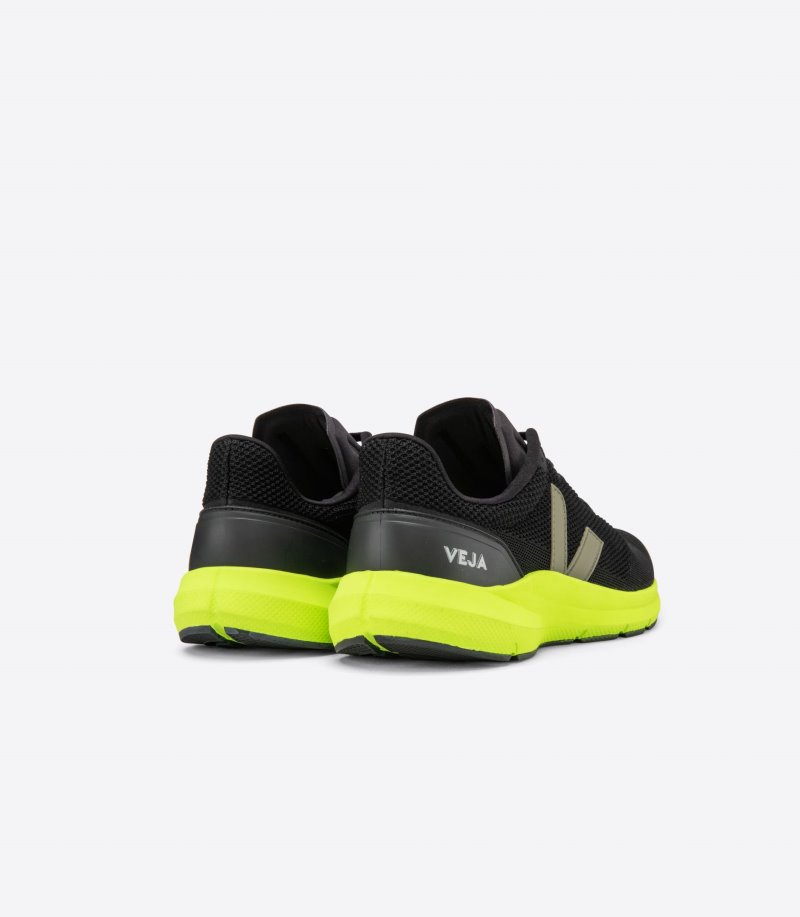 Black / Yellow Veja Marlin Lt V Knit Women's Sneakers | IE-078141