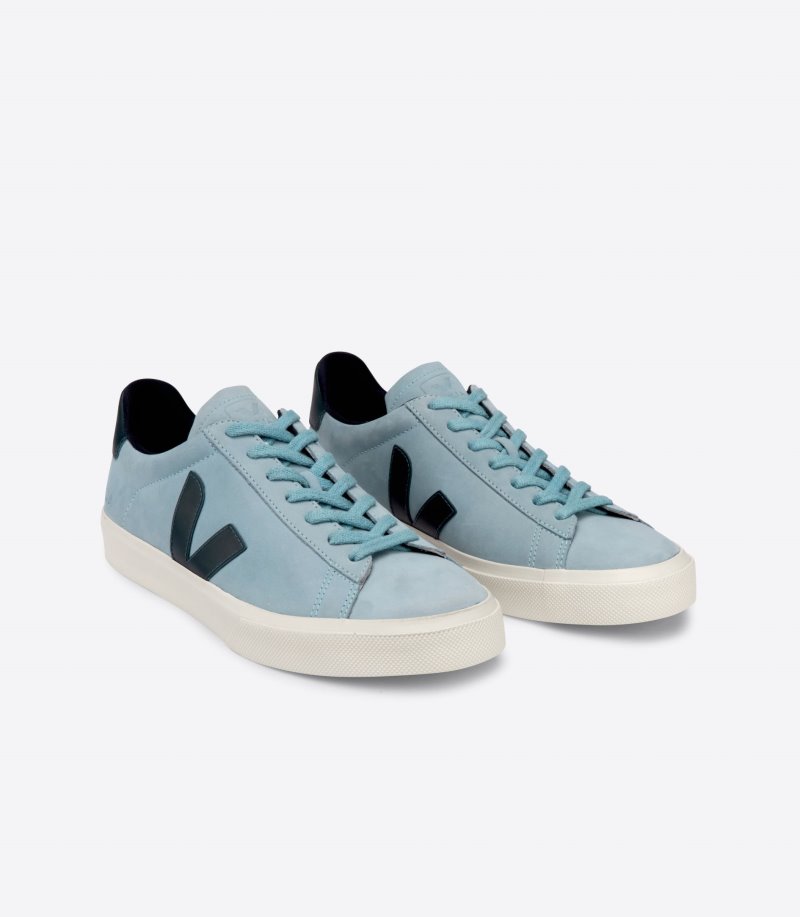 Blue / Navy Veja Campo Nubuck Women's Sneakers | IE-986642