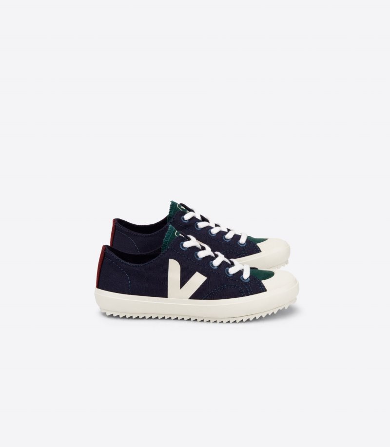 Blue / White Veja Flip Canvas Kids\' Sneakers | IE-671471