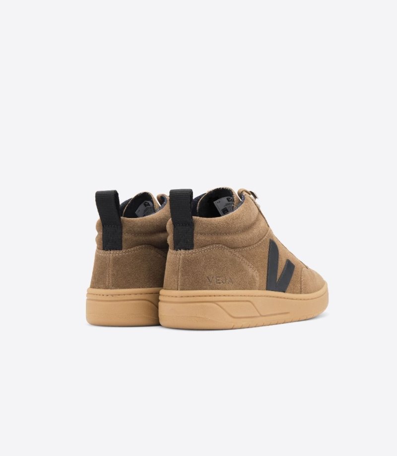 Brown / Black / Red Veja Roraima Vstore Roraima Suede Women's Sneakers | IE-522110