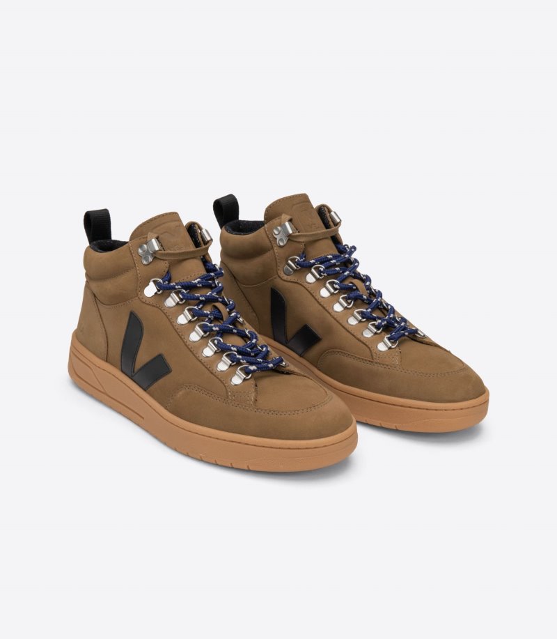 Brown / Black Veja Roraima Nubuck Women's Sneakers | IE-081555