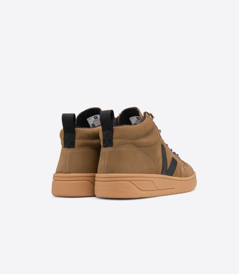 Brown / Black Veja Roraima Nubuck Men's Sneakers | IE-982894