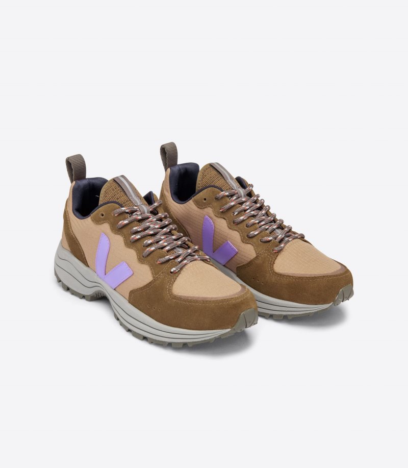 Brown / Purple Veja Venturi Ripstop Women's Sneakers | IE-113248