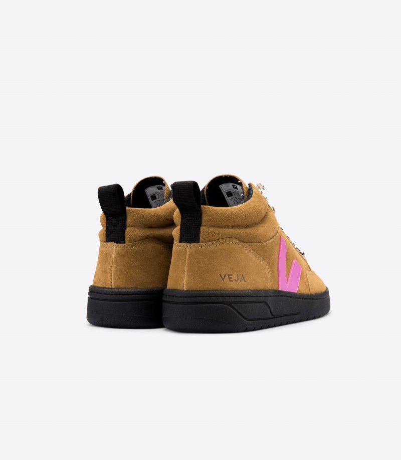 Brown / Rose Veja Roraima Vstore Roraima Suede Women's Sneakers | IE-319892