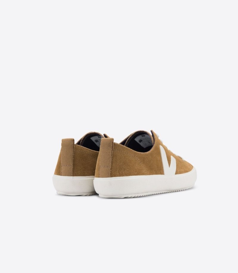 Brown / White Veja Nova Vstore Nova Suede Men's Sneakers | IE-652203