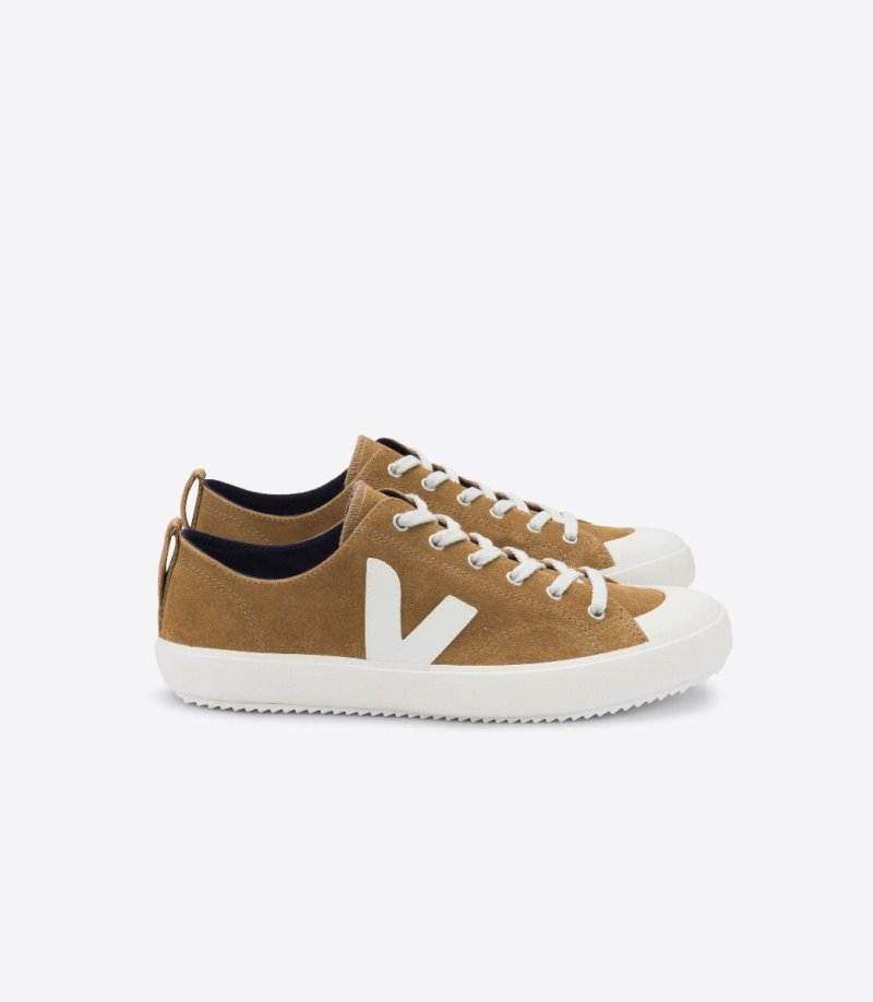 Brown / White Veja Nova Vstore Nova Suede Men\'s Sneakers | IE-652203