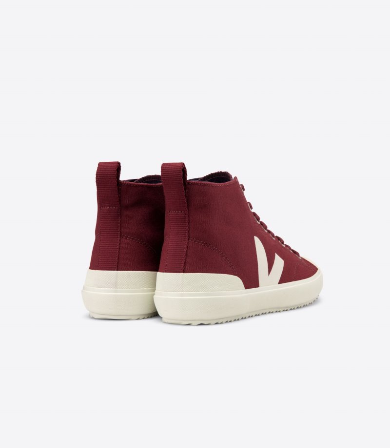 Burgundy Veja Nova Ht Canvas Women's Sneakers | IE-948772