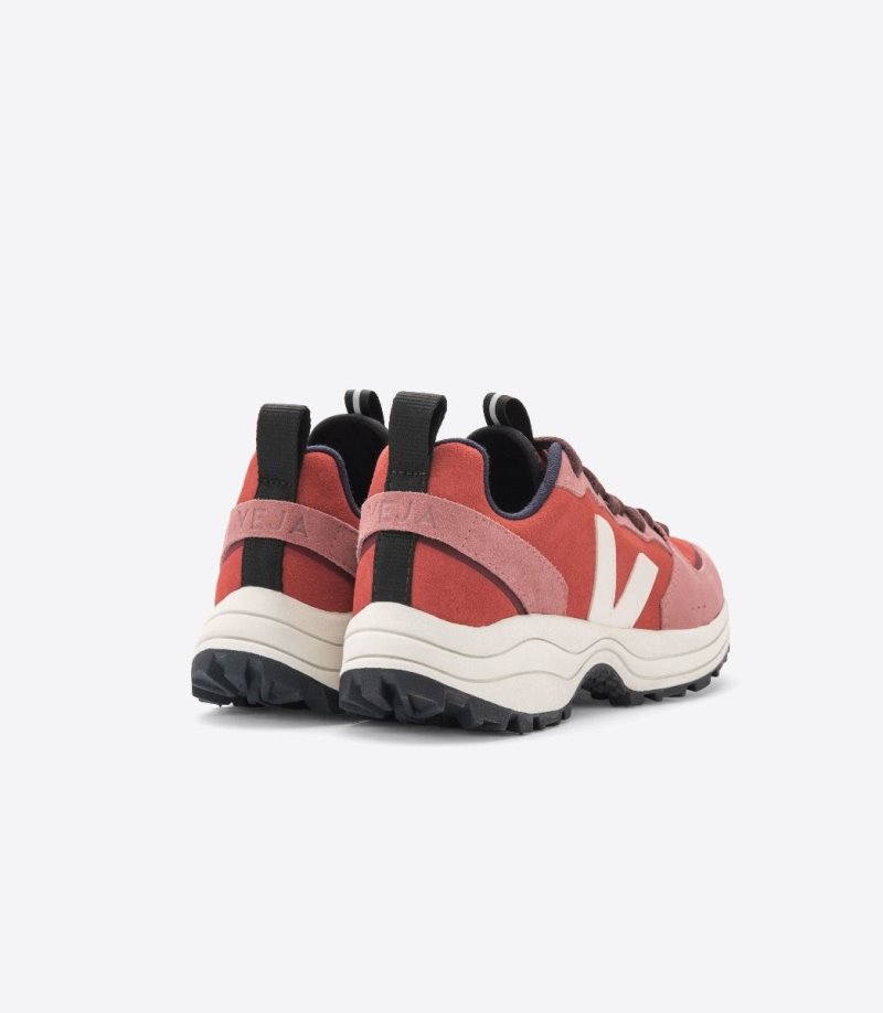 Coral / Black Veja Venturi Suede Women's Sneakers | IE-576801