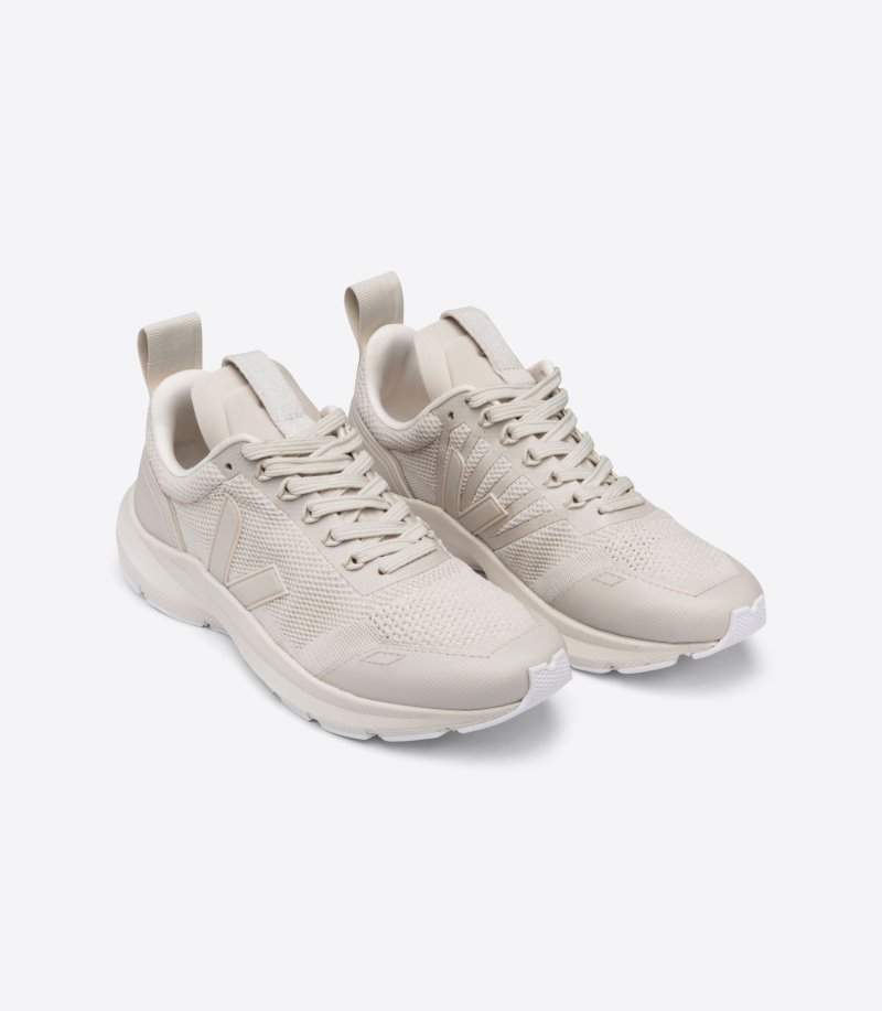 Cream Veja V-knit Performance Runner V-knit Veja X Rick Owens Men's Sneakers | IE-940210