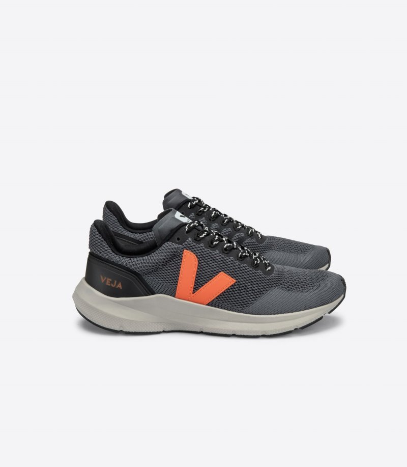 Dark Grey / Orange Veja Marlin Lt V Knit Men\'s Sneakers | IE-770972