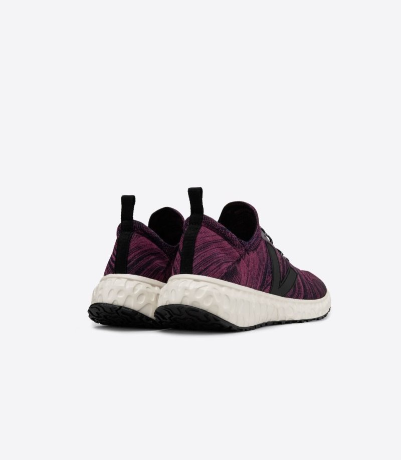 Fuchsia / Black Veja Thunderbird V-knit Men's Sneakers | IE-535850