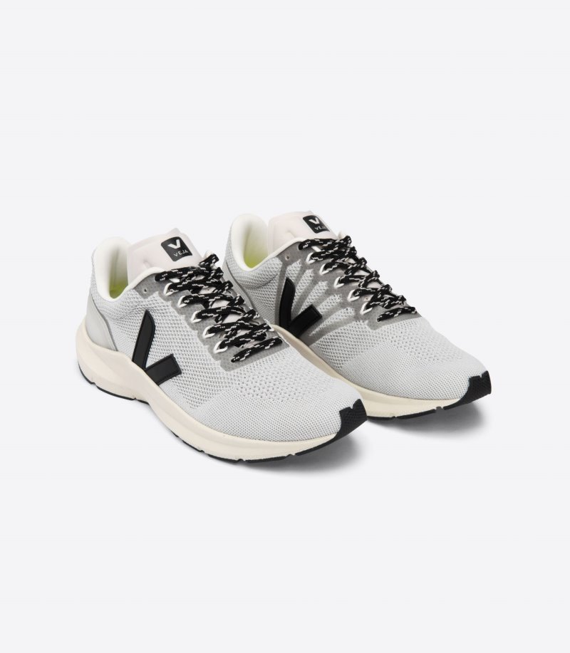 Grey / Black Veja Marlin V-knit Women's Sneakers | IE-408717