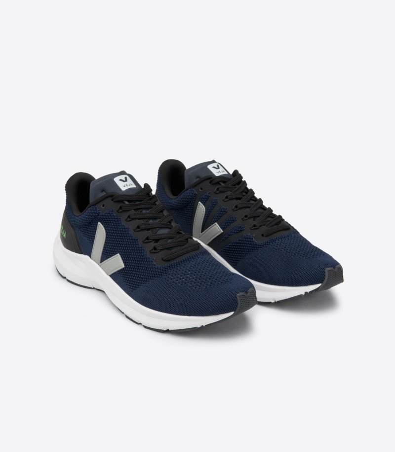 Navy / Blue / Grey Veja Marlin Lt V Knit Men's Sneakers | IE-721548