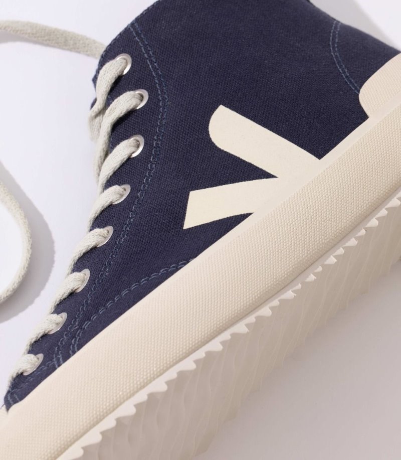 Navy Veja Nova Ht Canvas Women's Sneakers | IE-816966