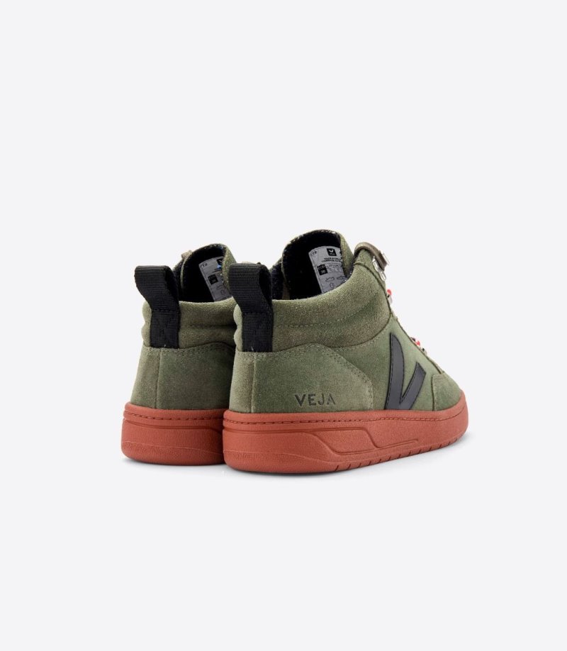 Olive / Black / Red Veja Roraima Vstore Roraima Women's Sneakers | IE-199196