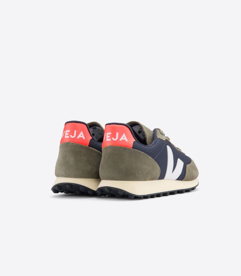 Olive / Navy Veja Rio Branco Alveomesh Women's Sneakers | IE-360458