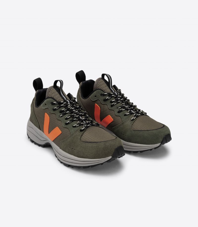 Olive / Orange Veja Venturi Ripstop Men's Sneakers | IE-431750