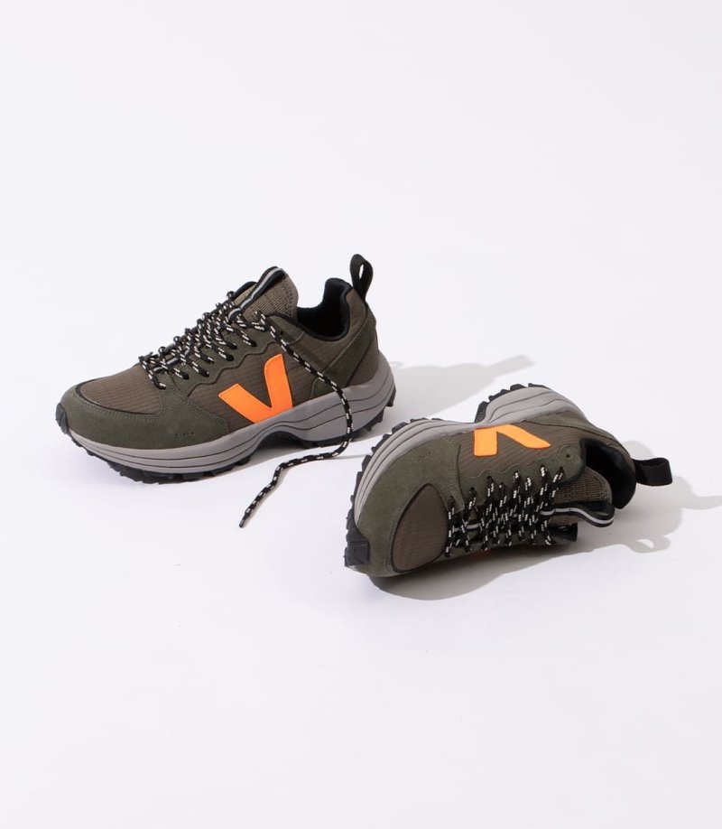 Olive / Orange Veja Venturi Ripstop Women's Sneakers | IE-790133