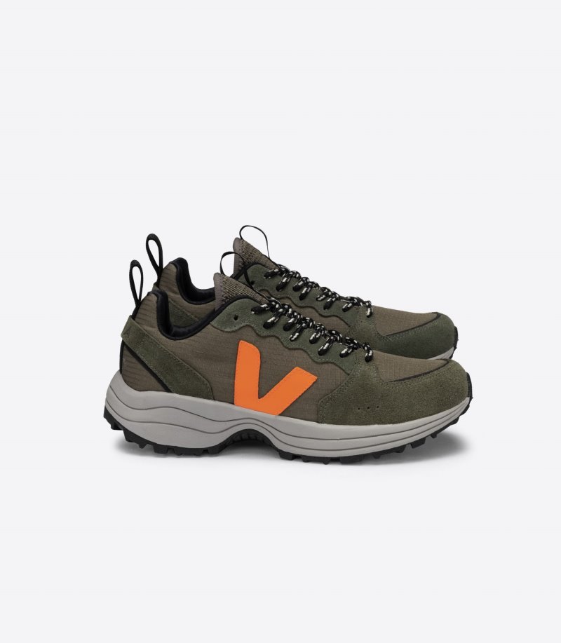 Olive / Orange Veja Venturi Ripstop Women\'s Sneakers | IE-790133