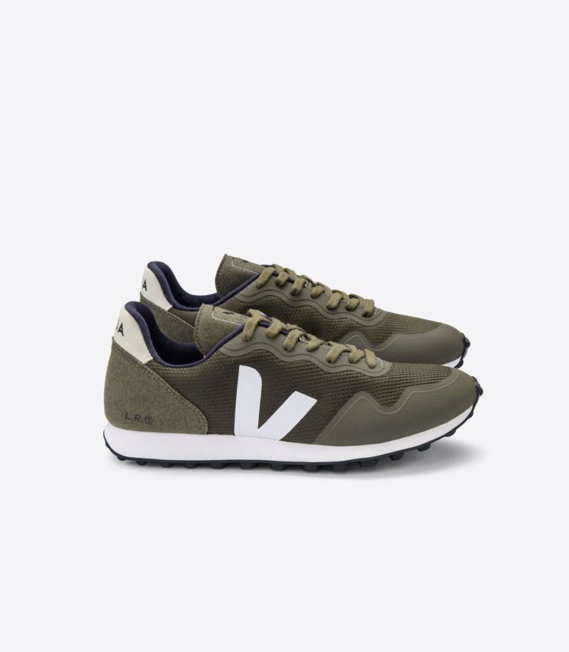 Olive / White Veja Sdu B-Mesh Men\'s Sneakers | IE-254876