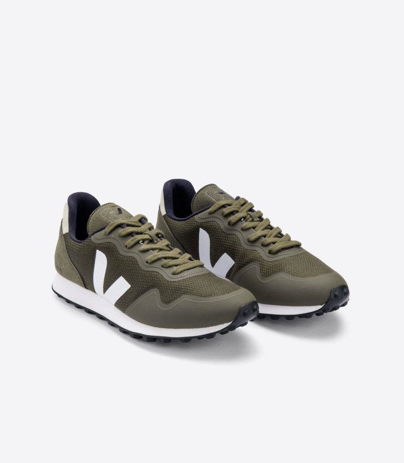 Olive / White Veja Sdu B-Mesh Women's Sneakers | IE-132536