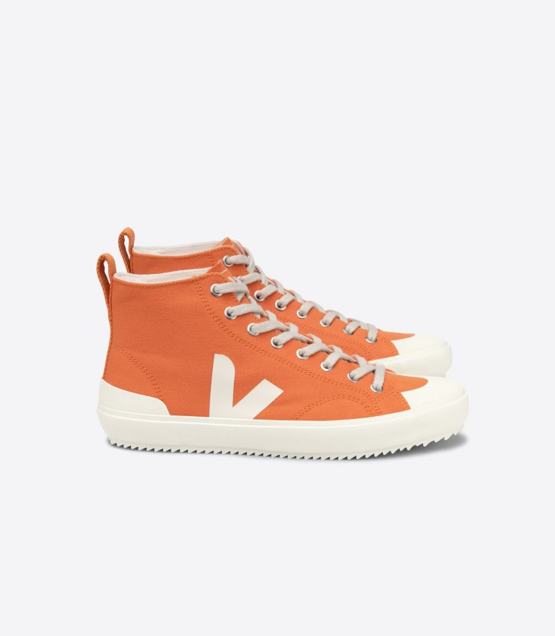 Orange / White Veja Nova Ht Canvas Women\'s Sneakers | IE-074780