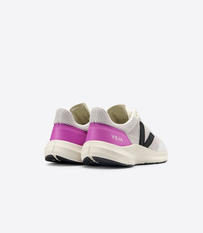 Pink / Black / Purple Veja Marlin V-knit Women's Sneakers | IE-805402