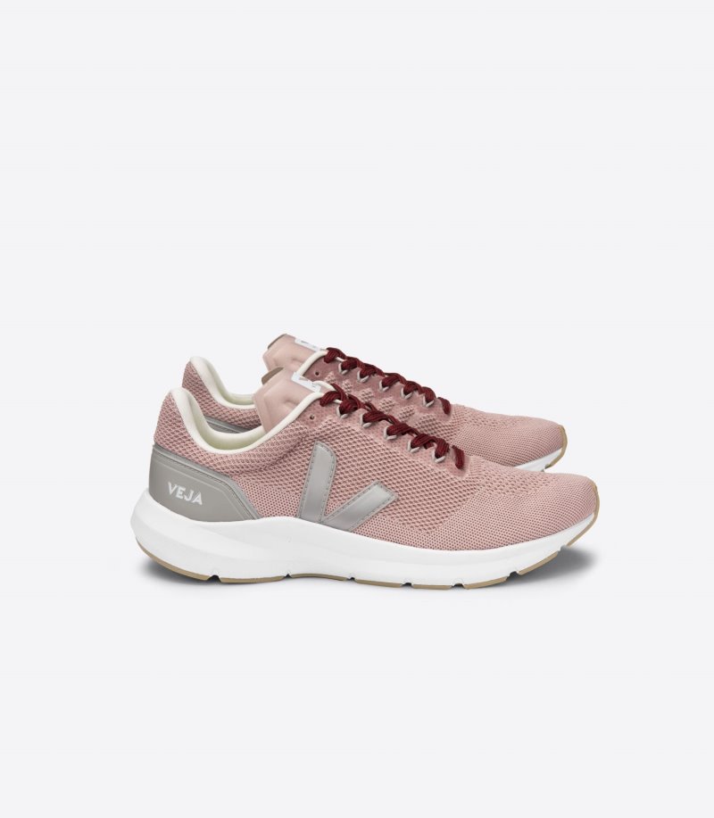 Pink / Silver Veja Marlin Lt V Knit Women\'s Sneakers | IE-881601