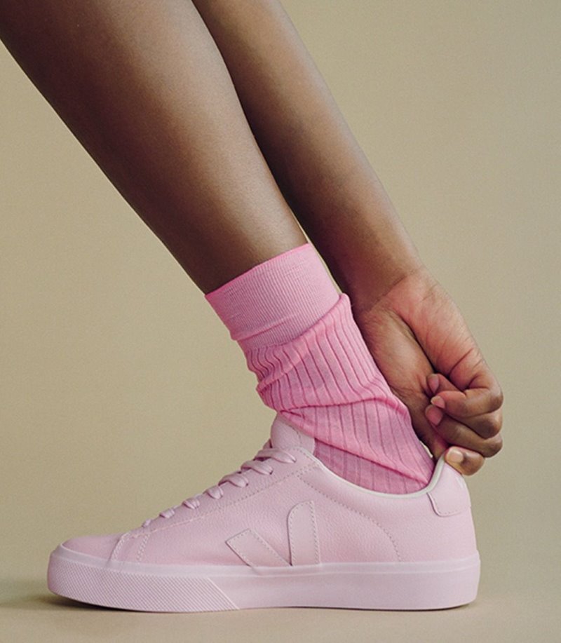 Pink Veja Campo Veja X Mansur Gavriel Women's Sneakers | IE-860347