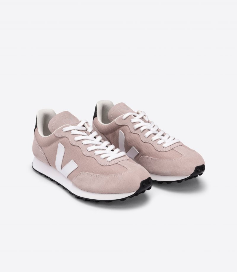 Pink / White Veja Rio Branco Ripstop Women's Sneakers | IE-492384