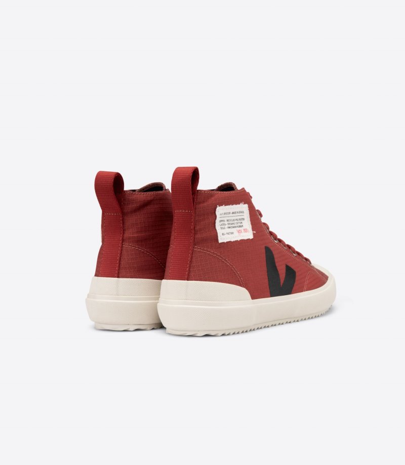 Red / Black Veja Nova Hl Ripstop Men's Sneakers | IE-090531