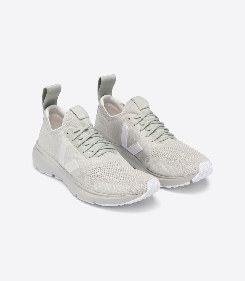 Silver Veja V-knit Rick Owens Runner Style 2 V-knit Veja X Rick-owens Men's Sneakers | IE-901361