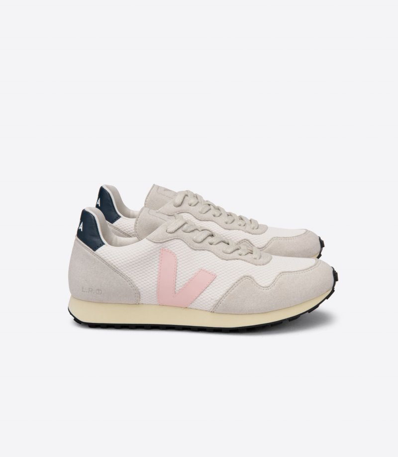 White / Beige / Pink Veja Sdu REC Alveomesh Women\'s Sneakers | IE-886307