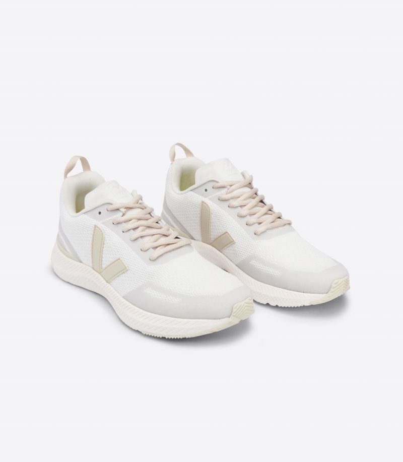 White / Beige Veja Impala Jacquard Women's Sneakers | IE-421103