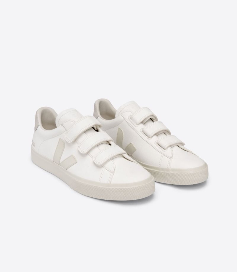 White / Beige Veja Recife Chromefree Men's Sneakers | IE-264061