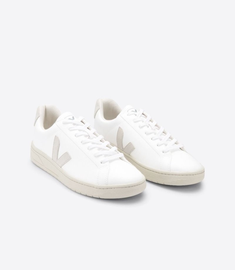 White / Beige Veja Urca CWL Men's Sneakers | IE-549187