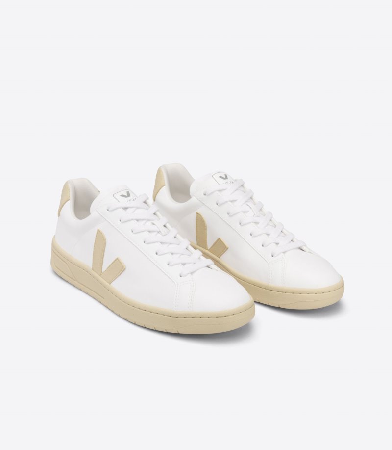 White / Beige Veja Urca CWL Women's Sneakers | IE-250830