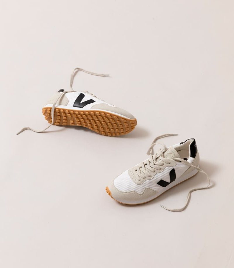 White / Black / Beige Veja Sdu REC Alveomesh Men's Sneakers | IE-053986