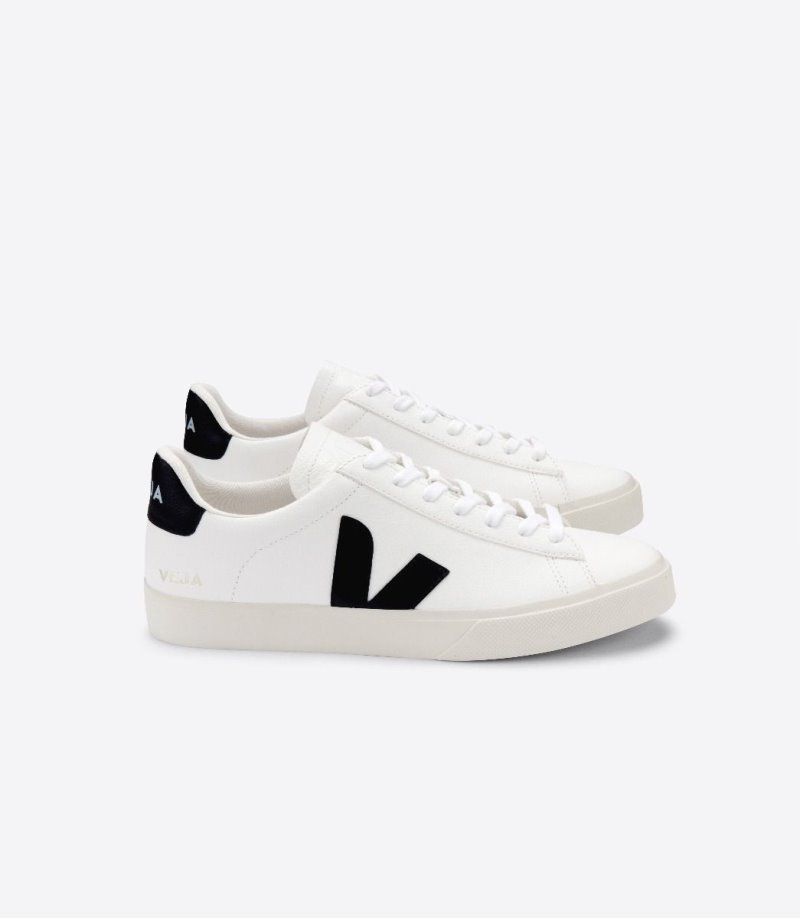 White / Black Veja Campo Vstore Campo Women\'s Sneakers | IE-616409