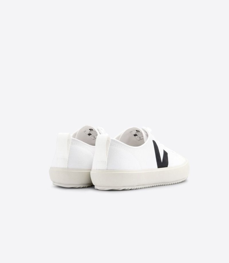 White / Black Veja Nova Men's Sneakers | IE-237636