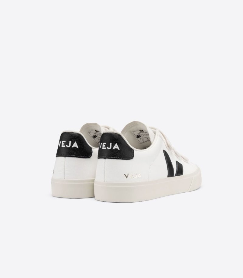 White / Black Veja Recife Chromefree Men's Sneakers | IE-774004